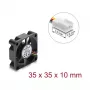 Delock Axial Fan 12 V DC, 35 x 35 x 10 mm Black