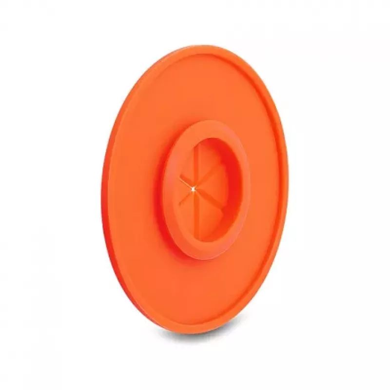 Delock Silicone Cable Feed-through Round Ø 65 mm Wall Mount / Table Mount White / Orange
