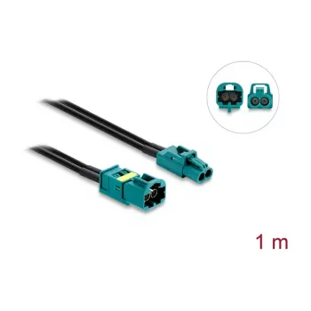 Delock Cable Mini FAKRA Z Dual Jack to FAKRA Z Dual Plug 0.5 m