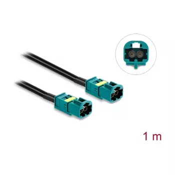 Delock Cable Mini FAKRA Z Dual Plug to FAKRA Z Dual Plug, 0.2 m