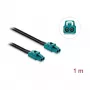 Delock Cable Mini FAKRA Z Female Dual to FAKRA Z Female Dual 1 m