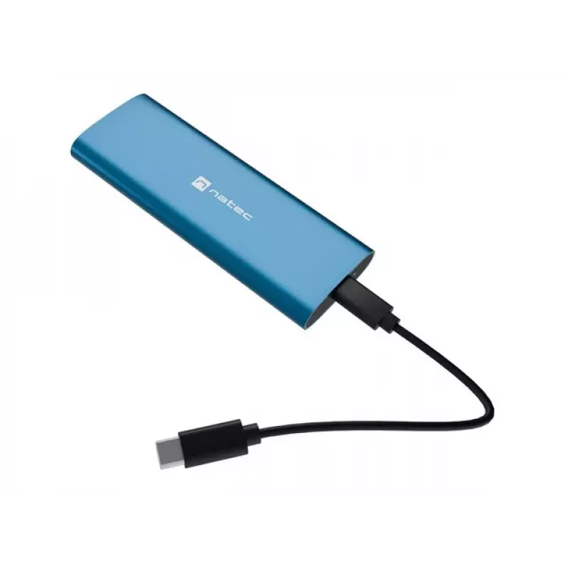 NATEC RHINO M.2 NVMe Lite išorinis SSD korpusas USB-C 3.2 Gen 2 Horizon Blue