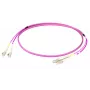 EFB Elektronik Duplex Jumper LC-LC 50/125 µm OM4 LSZH Erika Violet Flat Twin 3x5mm 0.5m