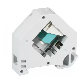 EFB FTTH DIN Rail LC Singlemode Adapter, 2 Ports, Pilka