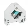 EFB FTTH DIN Rail LC Singlemode Adapter, 2 Ports, Pilka