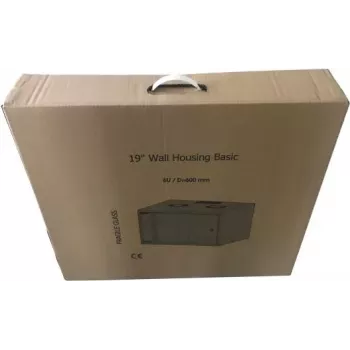 EFB Elektronik 19 inch 15U sieninis tinklo spintos pagrindinis, gylis 600 mm, vienos sekcijos, plokščios pakuotės, RAL 9010 (gryna balta)