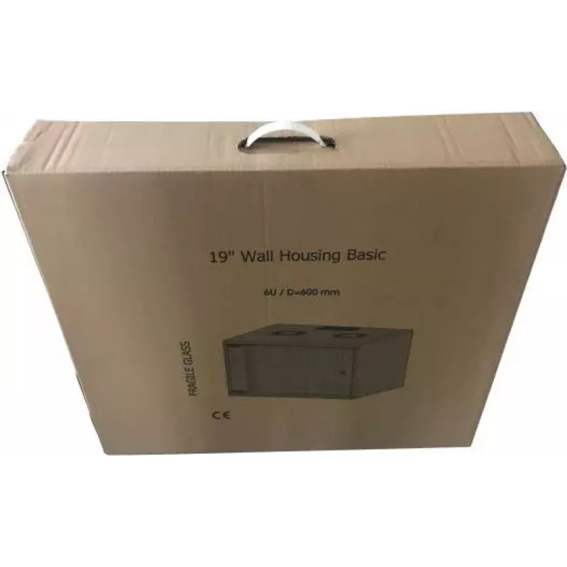 EFB Elektronik 19 inch 15U sieninis tinklo spintos pagrindinis, gylis 600 mm, vienos sekcijos, plokščios pakuotės, RAL 9010 (gryna balta)