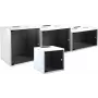 EFB Elektronik 19 inch 15U sieninis tinklo spintos pagrindinis, gylis 600 mm, vienos sekcijos, plokščios pakuotės, RAL 9010 (gryna balta)