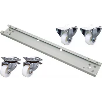 EFB Elektronik PRO-ROL028.GR Ratukų komplektas 600 kg 800 mm spintelei, pilka RAL 7035 (4 vnt. pakuotė)