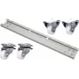 EFB Elektronik PRO-ROL028.GR Ratukų komplektas 600 kg 800 mm spintelei, pilka RAL 7035 (4 vnt. pakuotė)