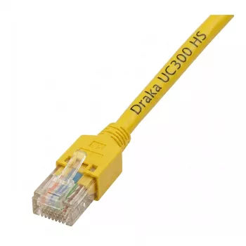 EFB-Elektronik RJ45 Patch Cable Cat.5e SF/UTP LSZH Draka UC300 TM11 Yellow 0.15m