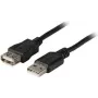 EFB-Elektronik USB 2.0 ilginimo laidas A-A vyriškas į moterišką 0,5 m juodas Classic