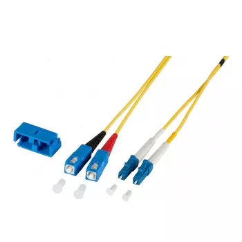 EFB Duplex Jumper LC-SC OS2 9/125µm 3m LSZH 2mm Green