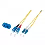 EFB Duplex Jumper LC-SC OS2 9/125µm 3m LSZH 2mm Green