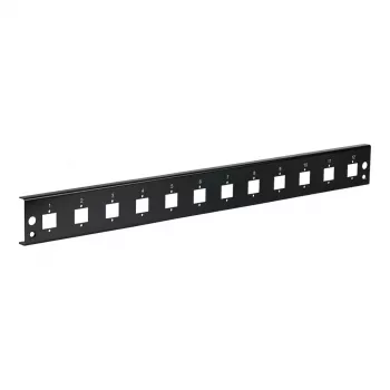 EFB Front Panel 12xE2000 Duplex, E2000 Compact (RDM) Straight Version Black