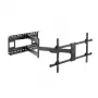 LogiLink Full Motion Wall Mount for LCD TV / Curved LCD TV - Steel - Black - Screen Size: 109-203 cm (43-80 inch)