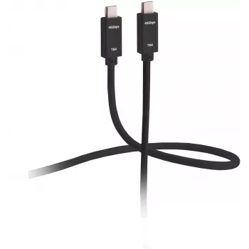 ShiverPeaks Flexline FL31-77015 USB4 laidas - Kištukas į Kištuką - 0,5 m - Juoda - Auksas - 40 Gbit/s