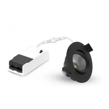 LEUCHTEK GMBH SPR-6W-XWB LED įleidžiamasis prožektorius, IP44, aliuminis, pasukamas, pasirenkama šviesos spalva (3000K/4000K/6000K), 6W