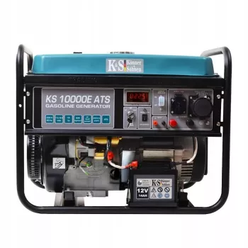 Könner & Söhnen KS 10000E ATS variklinis generatorius 7500 W 25 L Benzinas Juoda, Žalsvai mėlyna