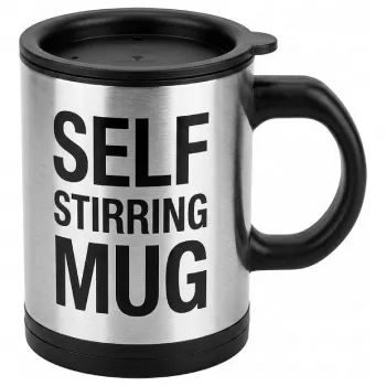 Mad Monkey Self-Stirring Mug 400 ml Black