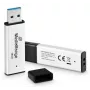 MEDIARANGE MR1899 USB 3.2 16GB atmintinė „Flash Drive“ sidabrinė