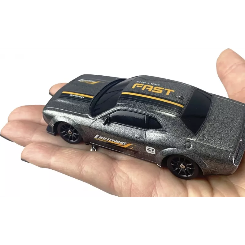 Amewi Drift Sport Muscle Car su giroskopu 4WD 1:43 RTR pilka 6+ (21137)
