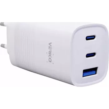 Verico Mojo 65W GaN 3 USB įkroviklis 65 W sieninis lizdas Išėjimo srovė maks. 3250 mA