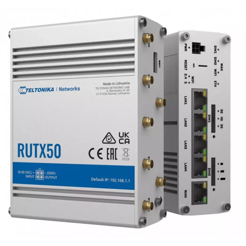 Teltonika RUTX50 pramoninis 5G maršrutizatorius