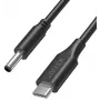 UNITEK Dell nešiojamojo kompiuterio maitinimo laidas 65W USB-C į DC 4.5mm - 1.8m juodas
