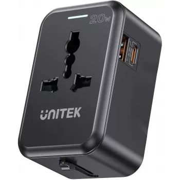 UNITEK Riad EU/US/UK/AUS PD 20 W Travel Charger