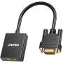 UNITEK VGA į HDMI adapteris Full HD 1080p juodas 15cm
