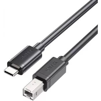 UNITEK USB-C į USB-B 2.0 spausdintuvo laidas 5m juodas