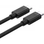 UNITEK USB-C į USB-C laidas 3m - Juodas - USB 3.2 Gen 2 10Gbps 100W PD