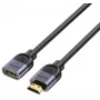 UNITEK HDMI 2.1 ilginimo laidas 0,5 m, kištukas-lizdas, 8K, juodas