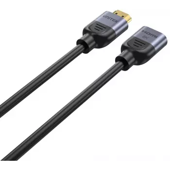 UNITEK HDMI ilginimo kabelis 1m, HDMI 2.1, 8K@60Hz, 48Gbps, juodas