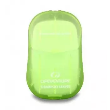 Lifeventure Shampoo Leaves - 50 Biologiškai Skaidžių Sausų Lakštų Kelionėms ir Lauko Veiklai