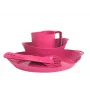 Lifeventure Ellipse Bundle Set Camping Dinnerware Set Pink