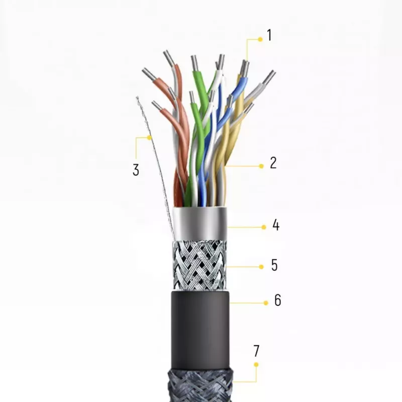 Wozinsky USB-C į USB-A laidas 1 m sidabrinis pintas nailonas