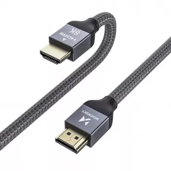 Wozinsky USB-C į USB-A laidas 1 m sidabrinis pintas nailonas