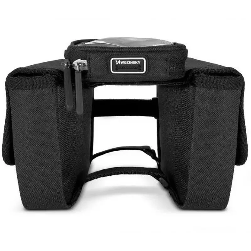 ILIKE Wozinsky Universal Frame Bike Bag Bicycle Pannier Waterproof Phone Case 1.5L Black (WBB26BK)