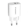 Wozinsky WGWCW 20W USB-A USB-C sieninis įkroviklis - baltas