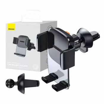 Baseus Easy Control Clamp automobilinis laikiklis grotelėms (juodas)