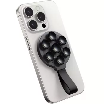 Joyroom JR-ZS393 Magnetinis telefono laikiklis su siurbtukais - juodas