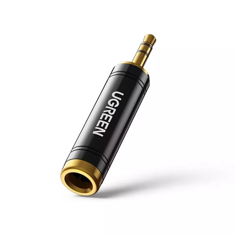 UGREEN 3.5mm į 6.35mm garso adapteris (kištukas į lizdą) pilkas AV168