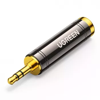 UGREEN 3.5mm į 6.35mm garso adapteris (kištukas į lizdą) pilkas AV168
