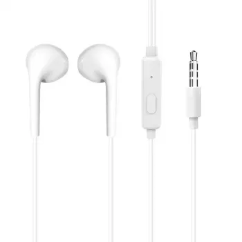 Dudao X10S Į ausį įdedamos laidinės ausinės su mikrofonu, 3,5 mm lizdas, 1,2 m laidas, balta