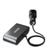 Dudao automobilinis įkroviklis 2x USB / 3x žiebtuvėlio lizdo skirstytuvas juodas (R1Pro black)