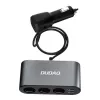 Dudao automobilinis įkroviklis 2x USB / 3x žiebtuvėlio lizdo skirstytuvas juodas (R1Pro black)