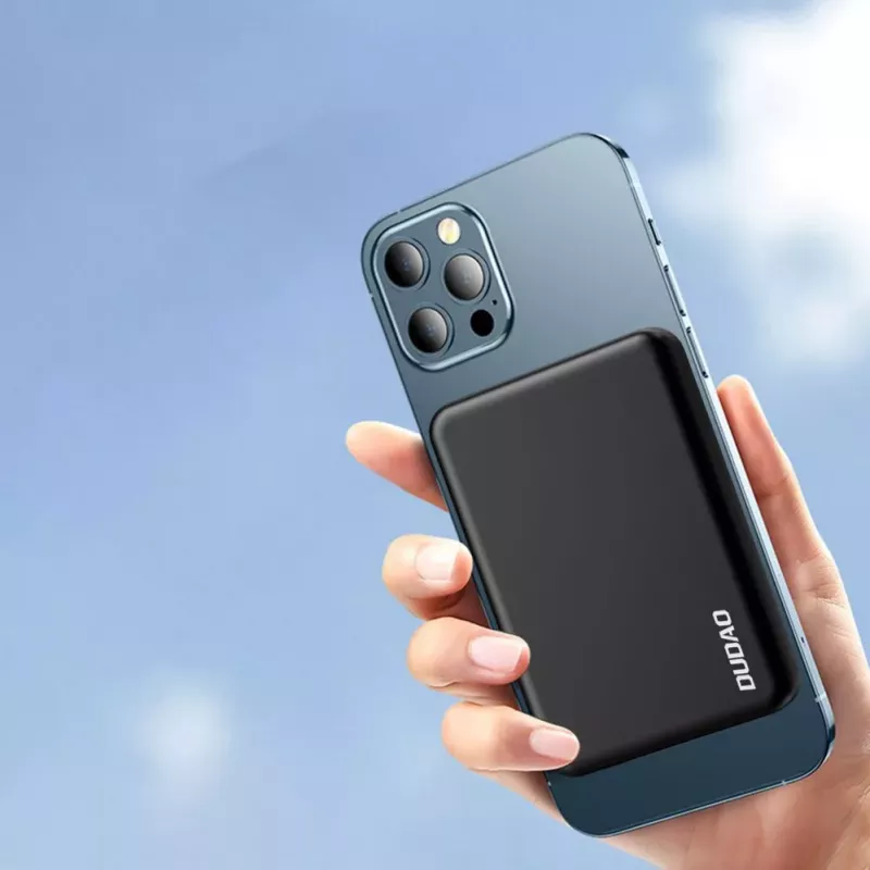 Dudao K14S belaidis power bank 5000mAh 10W juodas
