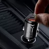 Dudao R3MAX 48W QC PD Mini automobilinis įkroviklis - juodas